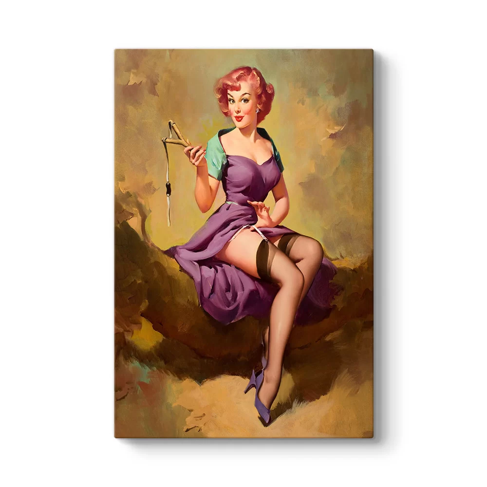 Pin Up Elvgren Tablosu - Model 2